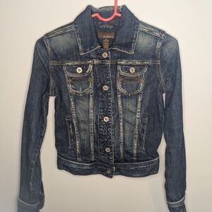 Urban outfitters distressed jean jacket Medium